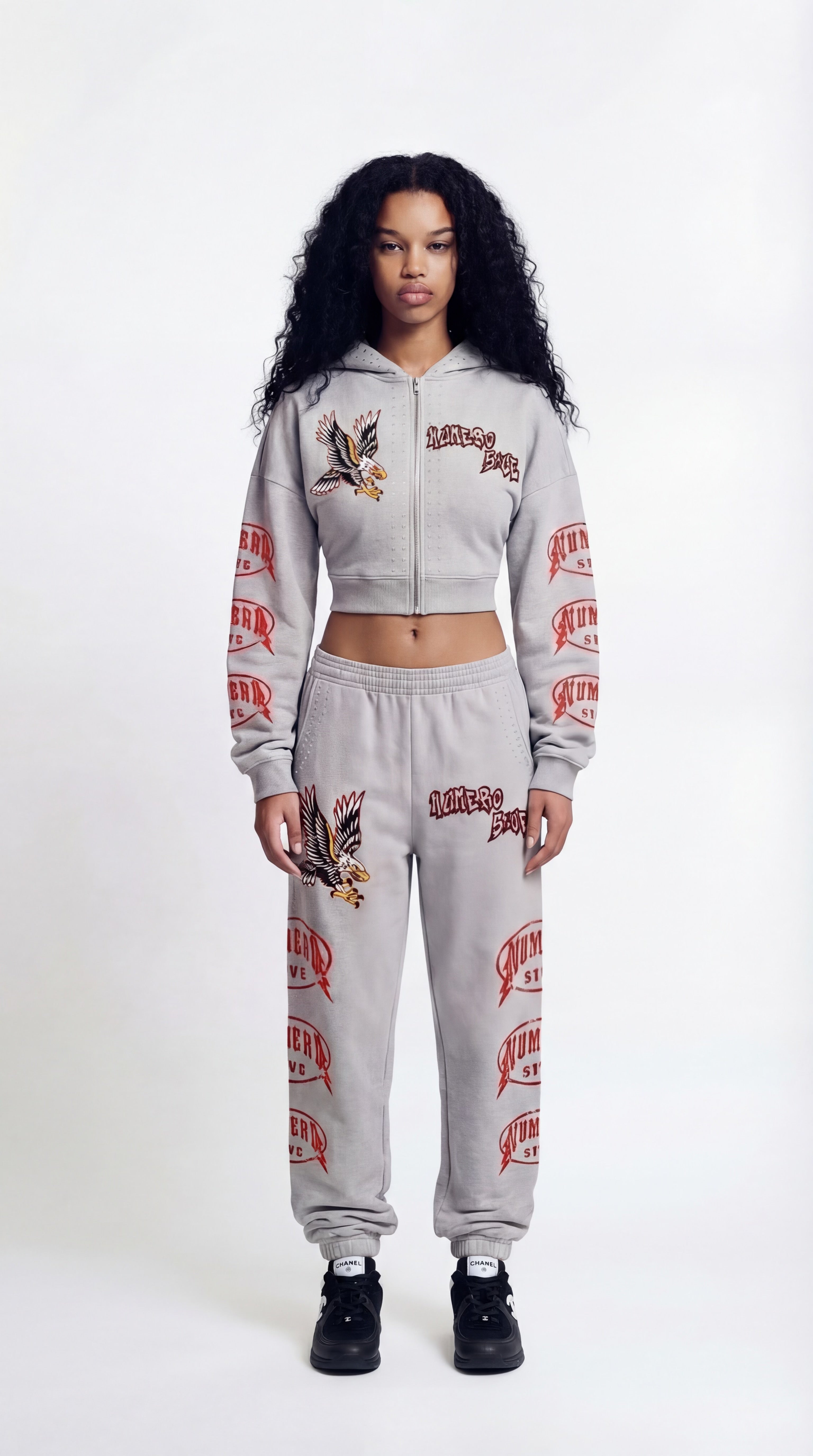 NUMERO 5IVE CROPPED SWEATSUIT